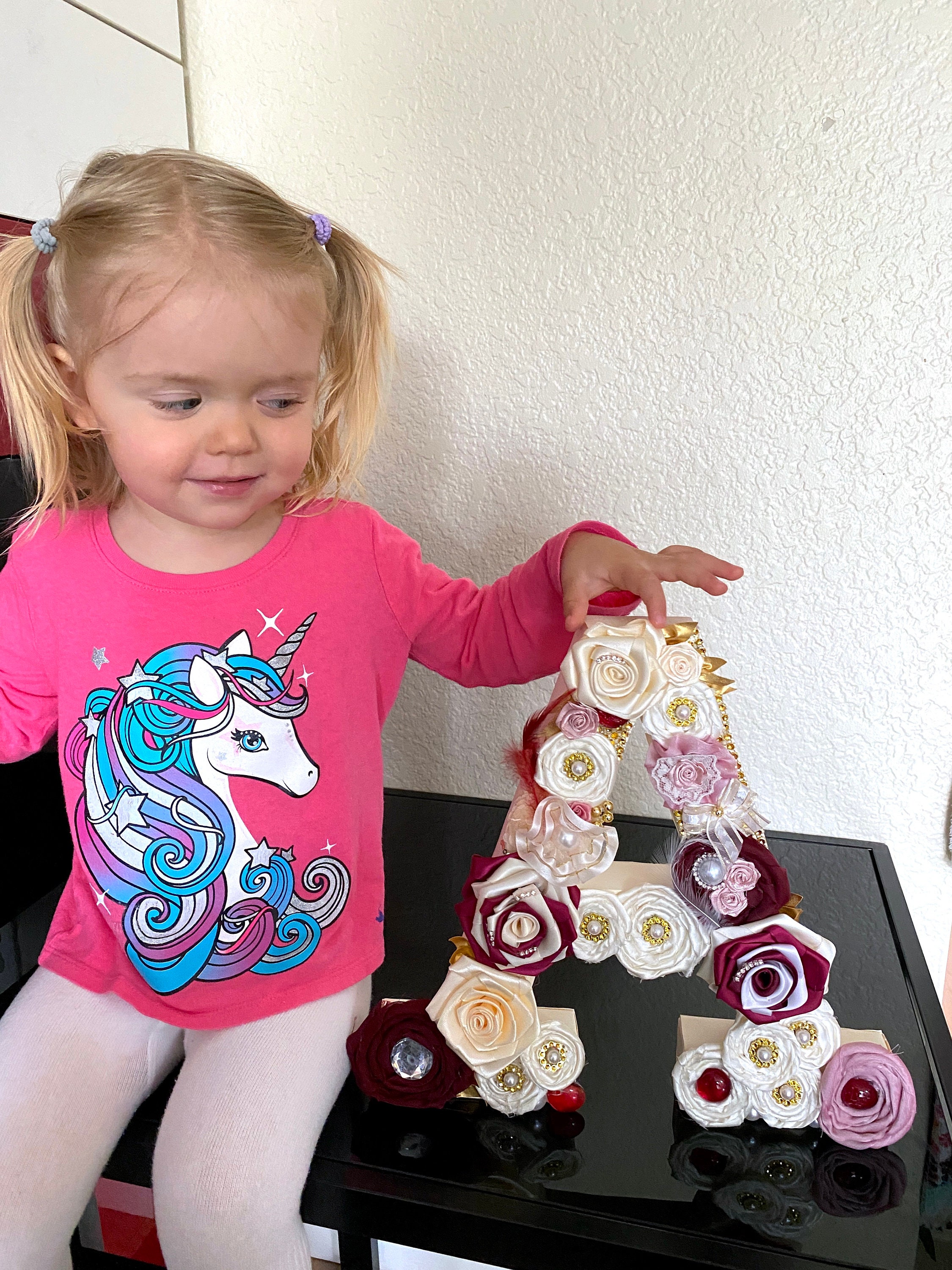 Free Standing Letter, Flower Letter, Flower Number, Baby Shower Decor