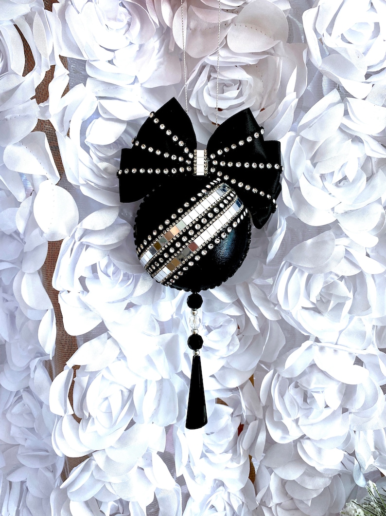 Black And Silver Christmas Ornaments 