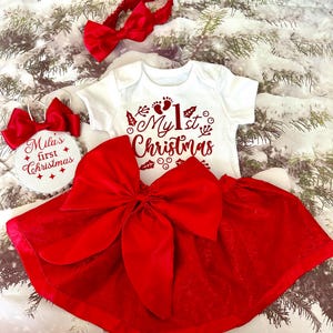 赤ちゃんの初めてのクリスマスギフトセット、パーソナライズされた初めてのクリスマスギフトボックス、赤ちゃんの初めてのクリスマスギフト、女の子のクリスマス衣装、赤ちゃんのクリスマスギフトボックス