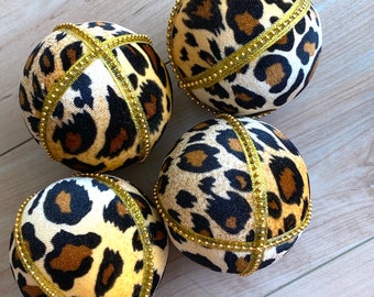 Bowl filling balls, fabric cover balls, 4 inches velvet cover balls, tier  tray filling, jaguar balls, room decor
