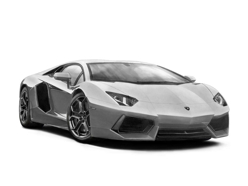 Lamborghini Aventador Art Print - Etsy