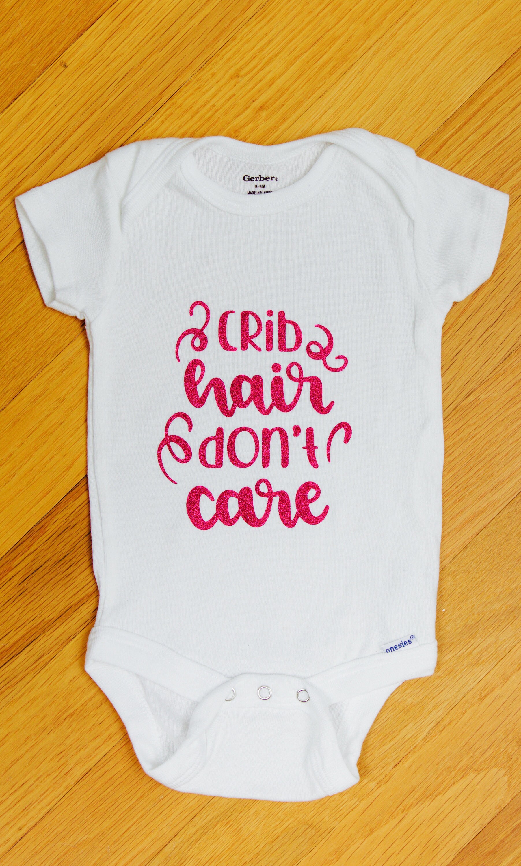Crib Hair Don\u2019t Care Onesies\u00ae Custom Onesies\u00ae Baby Baby shower gift