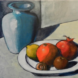 Still Life with a Blue Vase