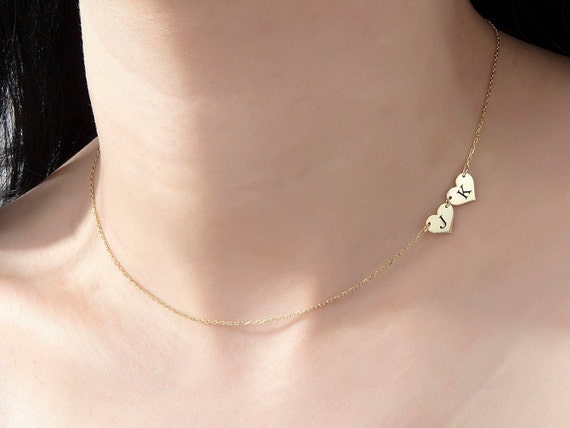 Sideways shop heart necklace