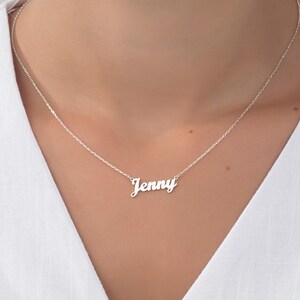 Custom Name Necklace For Women, Personalized Jewelry, Silver Name Pendants, Birthday Gift For Mothers, Graduation Gift, Unique Gifts For Mom
