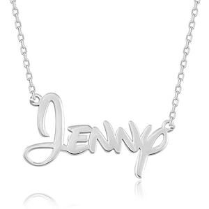 14K Gold Name Necklaces, Gift For Mothers, Custom Silver Name Pendant, Personalized Gifts, Birthday Gift For Grandma, Unique Gifts For Mom