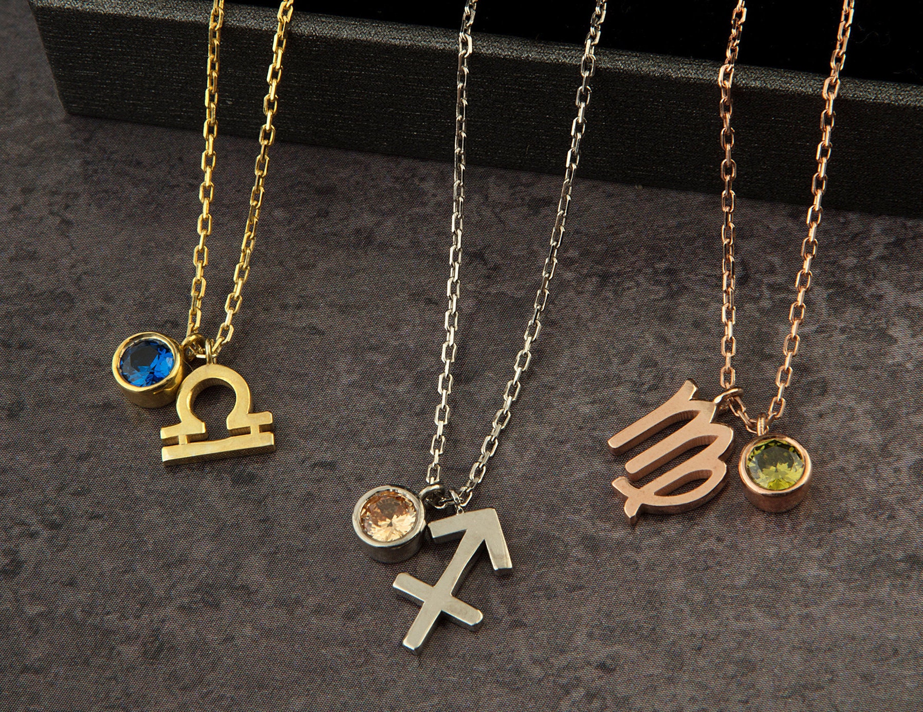 Silver Zodiac Sign Pendant With 