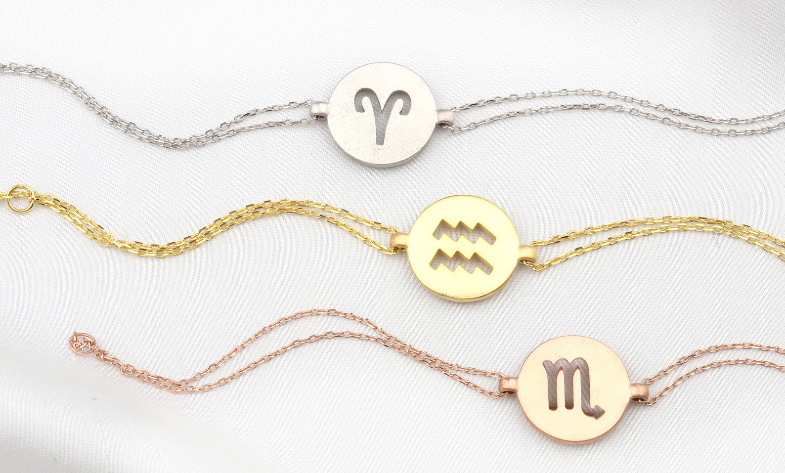 Silver Zodiac Bracelets Gold Zodiac Bracelet Zodiac Sign Etsy