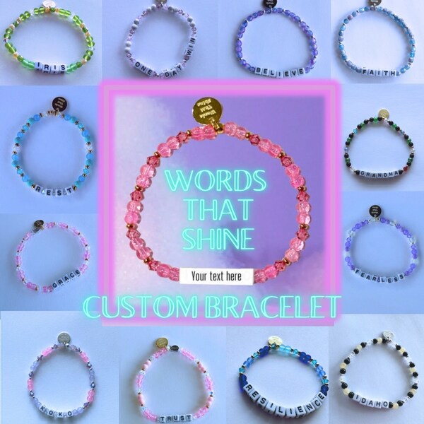 Words That Shine Personalized Bracelet