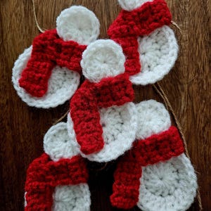 CROCHET PATTERN - Simple Snowman Digital Crochet Pattern, Snowman Ornament, Crochet Snowman, Winter Décor, Winter Crochet Pattern