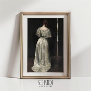 Vintage Wall Art Woman Portrait Printable Wall Art Vintage Decor Digital Art Print Bedroom Wall Decor Wall Art Vintage Painting SCHMIDT