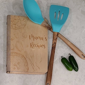 Personalized Wood recipe Book