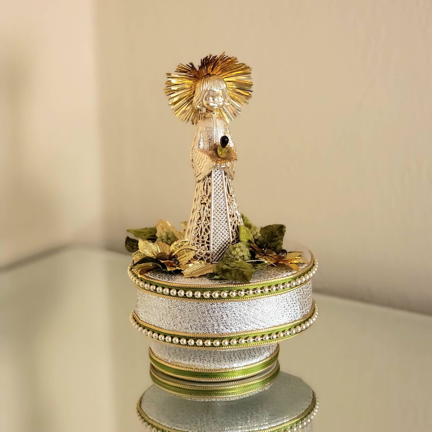 Sankyo Metallic Angel Music Box Made in Japan Sankyo Music Etsy