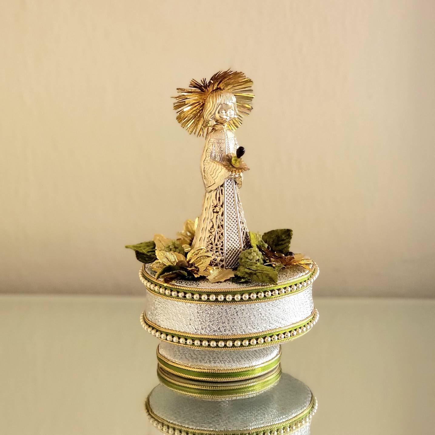 Sankyo Metallic Angel Music Box Made in Japan Sankyo Music Etsy