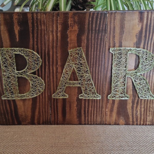 Tableau BAR string art