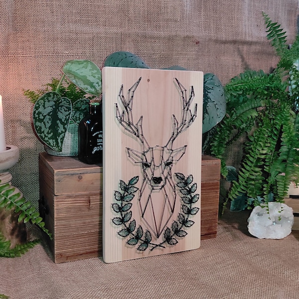 Tableau cerf string art