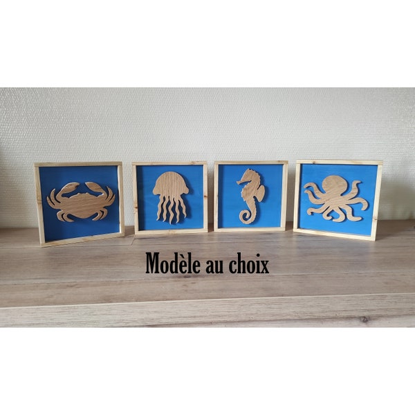 Tableau animaux de la mer pour enfant