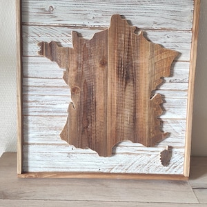 Tableau France en bois
