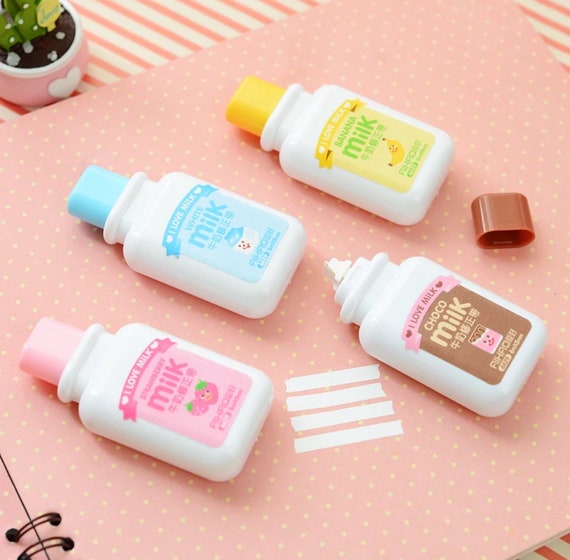 Milk Bottle Correction Tape - Kawaii School Supplies - Cute Back to School Supplies