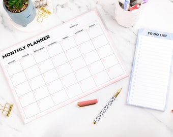 To Do List Desk Pad | Aesthetic Desk Supplies | DL Notepad