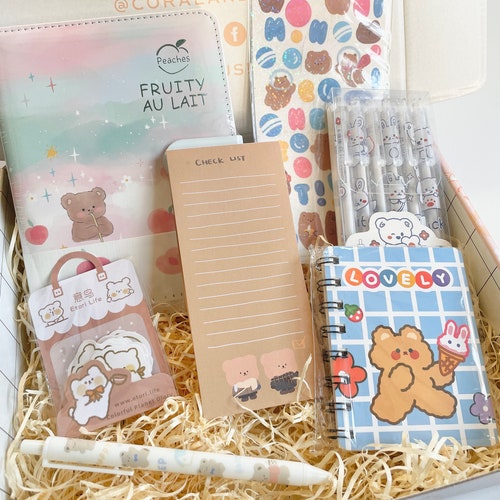 Kawaii Bunny Stationery Box Cute Stationary Set Kawaii Etsy UK