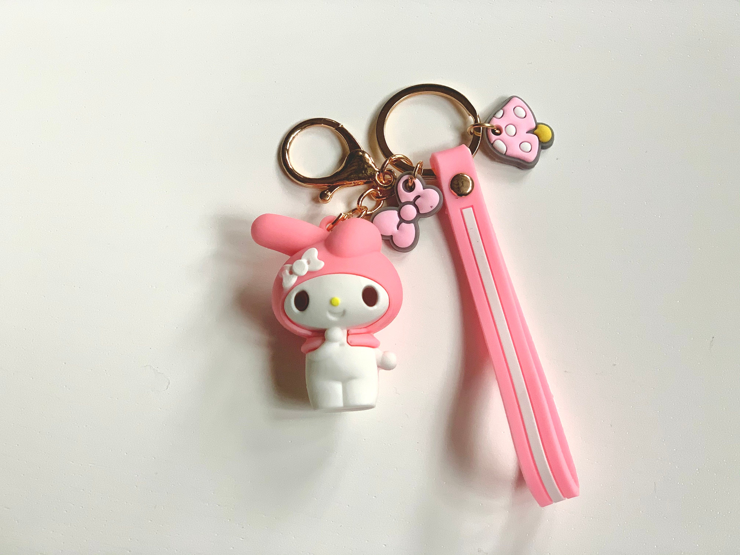 Sanrio Keychains Kawaii Keyring Hello Kitty Accessories Etsy