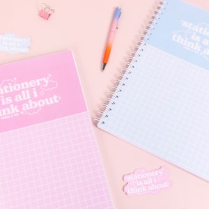 Kawaii Stationery A4 Lined Spiral Notebooks | Cute School Supplies Notetaking | Kawaii Japanese Stationary