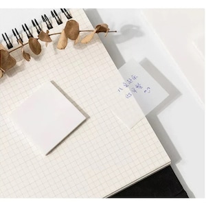 Transparent Plastic Clear Sticky Notes | School Supplies | Note Taking & Annotating Stickers | Japanese Study Stationary