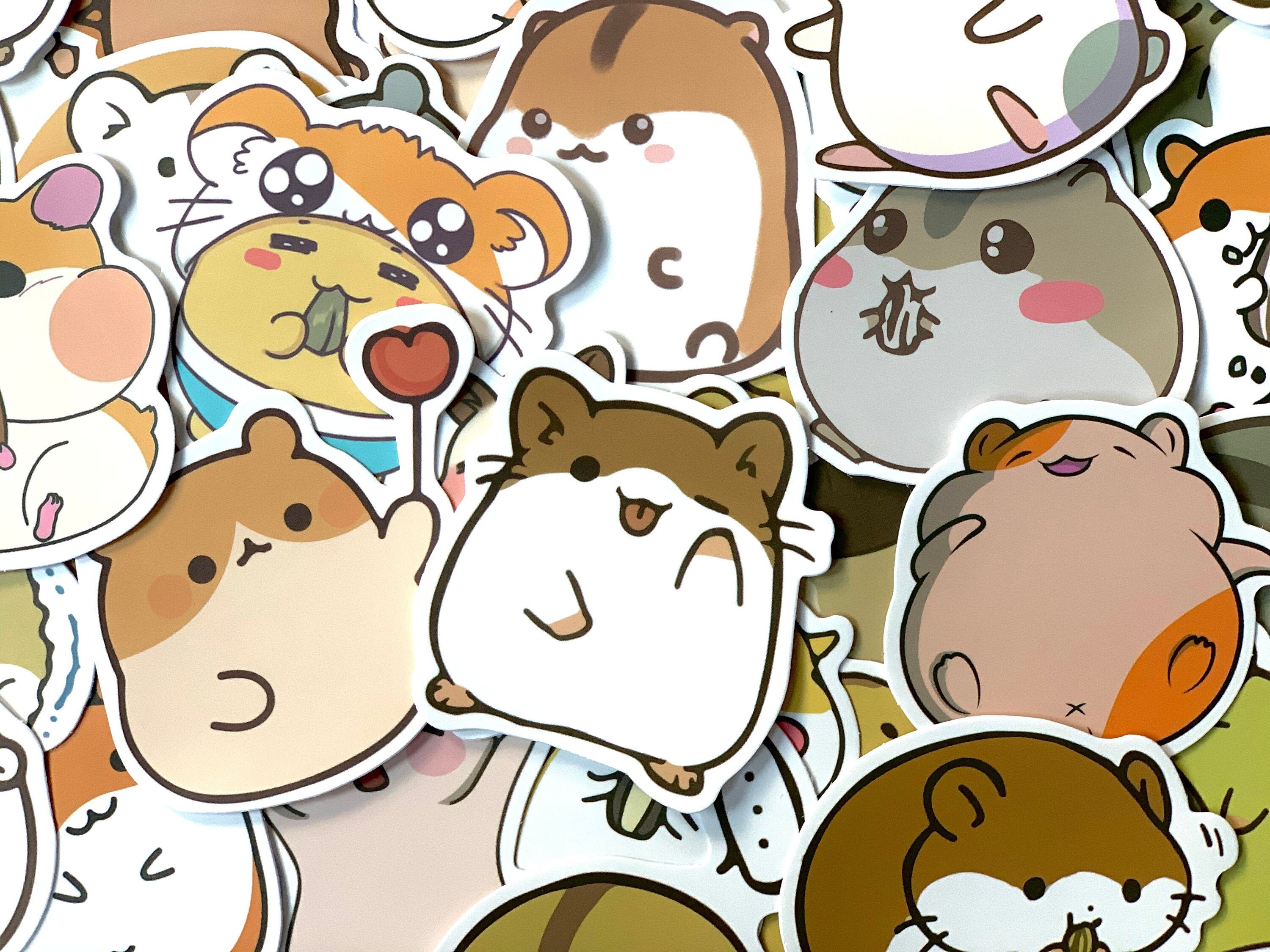 Hamster Stickers Kawaii Sticker Flakes Cute Sticker Set Etsy