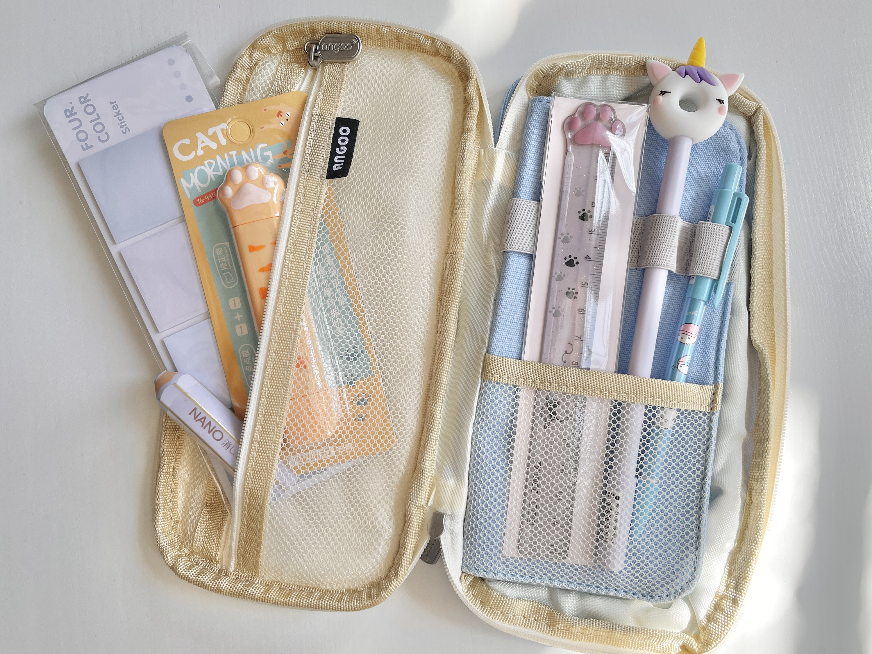 Large Capacity Pencil Bag Aesthetic School Cases Girl Korean Stationery  Holder Bag Children Pen Case Students School Supplies