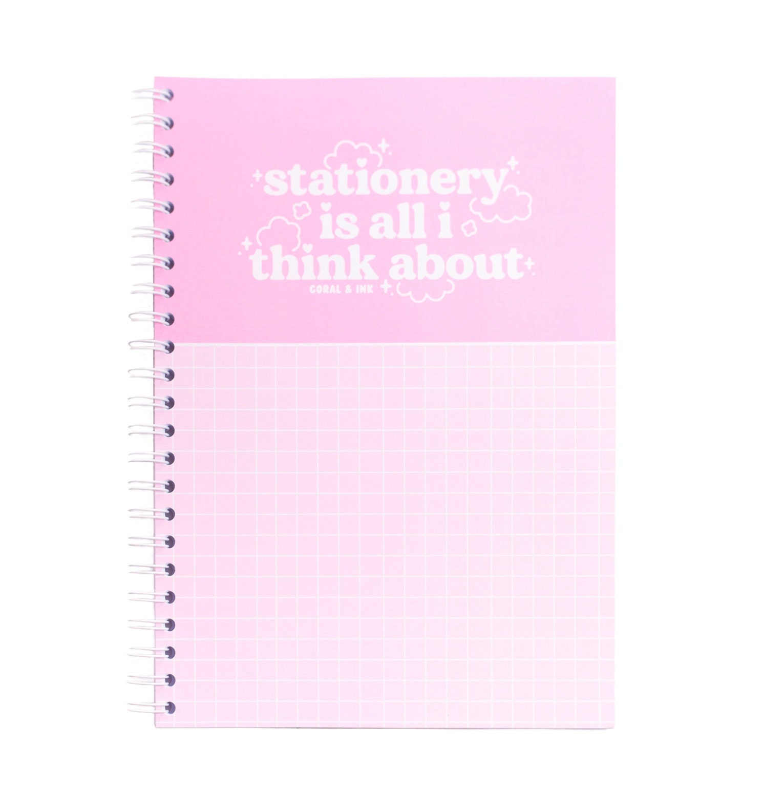 Kawaii Animal A5 Spiral Notebooks  Cute School Supplies – Coral & Ink