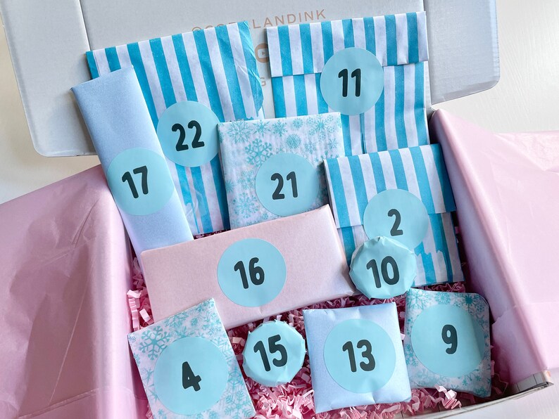 2022 Kawaii Stationery 24 Day Advent Calendar Cute Etsy