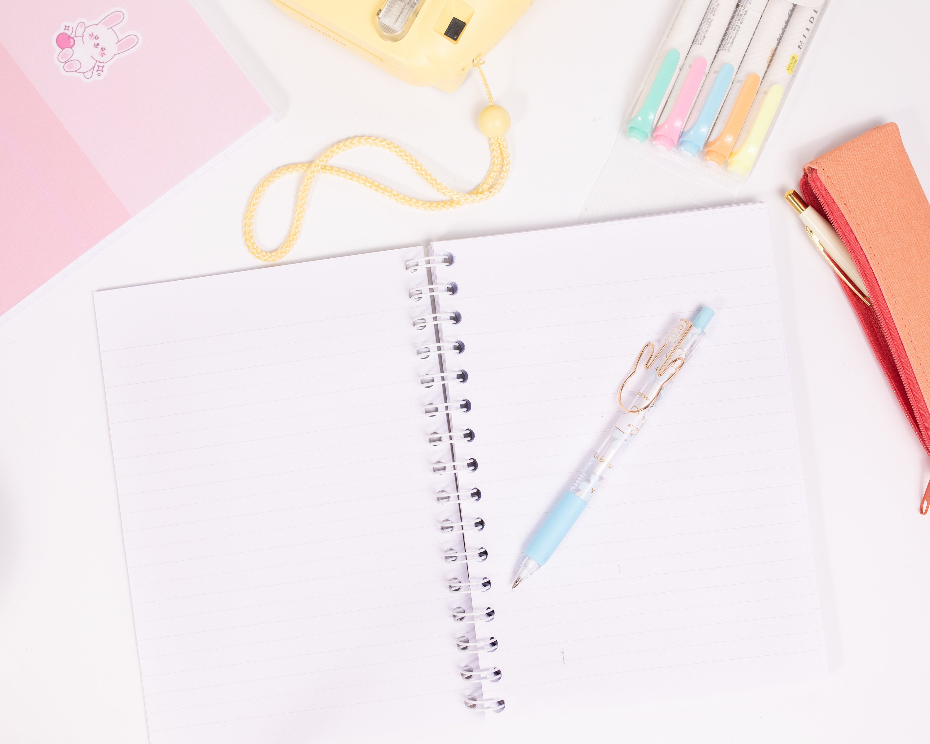 Kawaii Animal A5 Lined Spiral Notebooks | Cute School Supplies