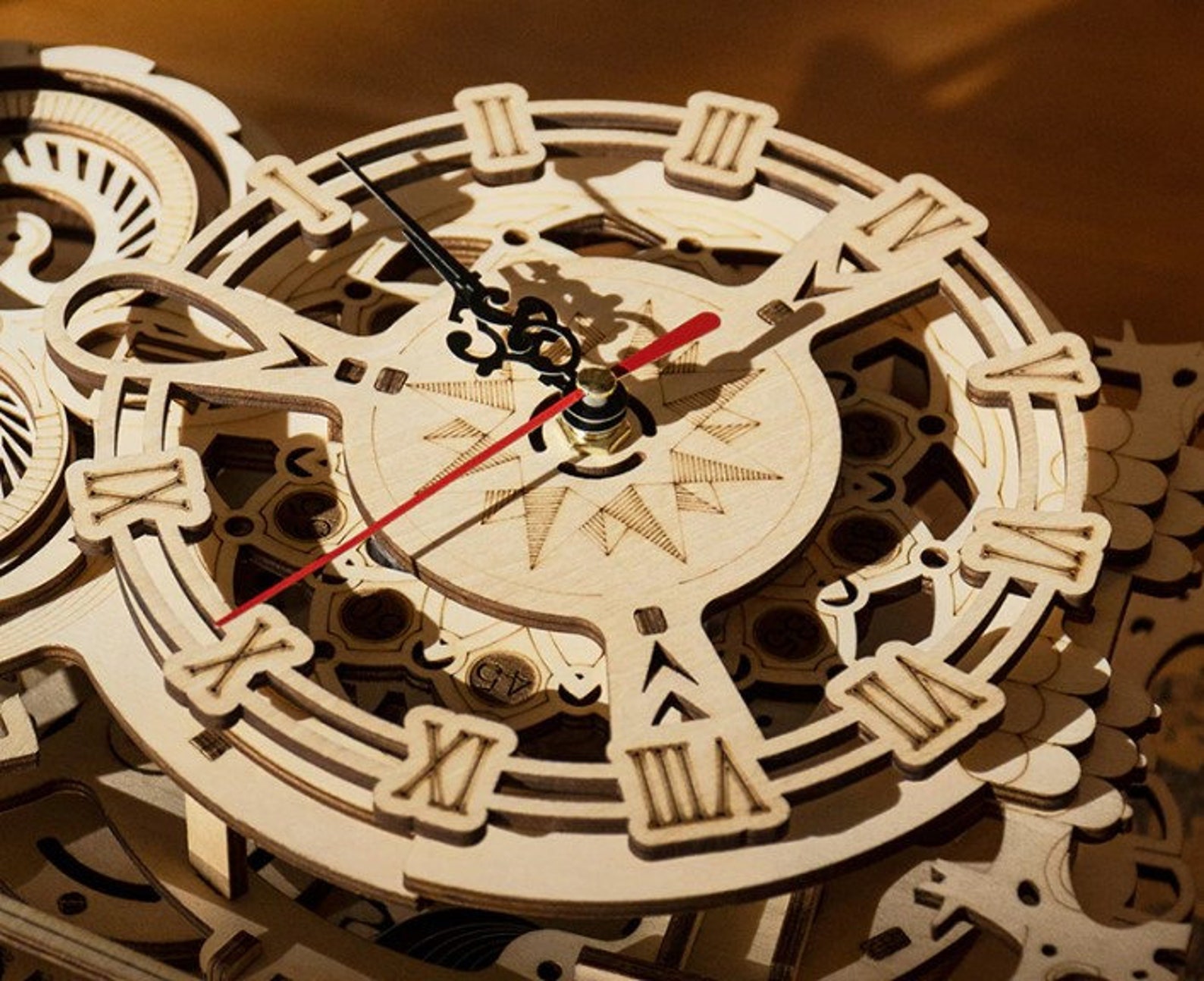 Robotime ROKR Owl Clock 3D Wooden Puzzle DIY Model Kit Battery - Etsy