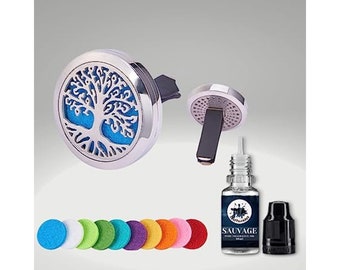 Difusor de aire para coche Savage para hombres - Difusor de aceite para coche con medallón de aromaterapia para coche, oficina u otros lugares
