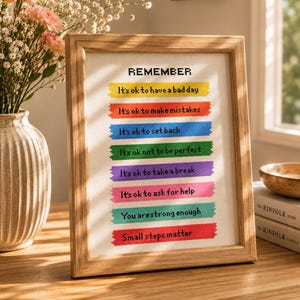 Psychische Gesundheit Kreuzstich Stickmuster, Spruch inspirierend, Spruch, Small Steps Matter