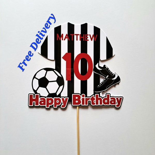 Newcastle United Cake Topper Etsy UK