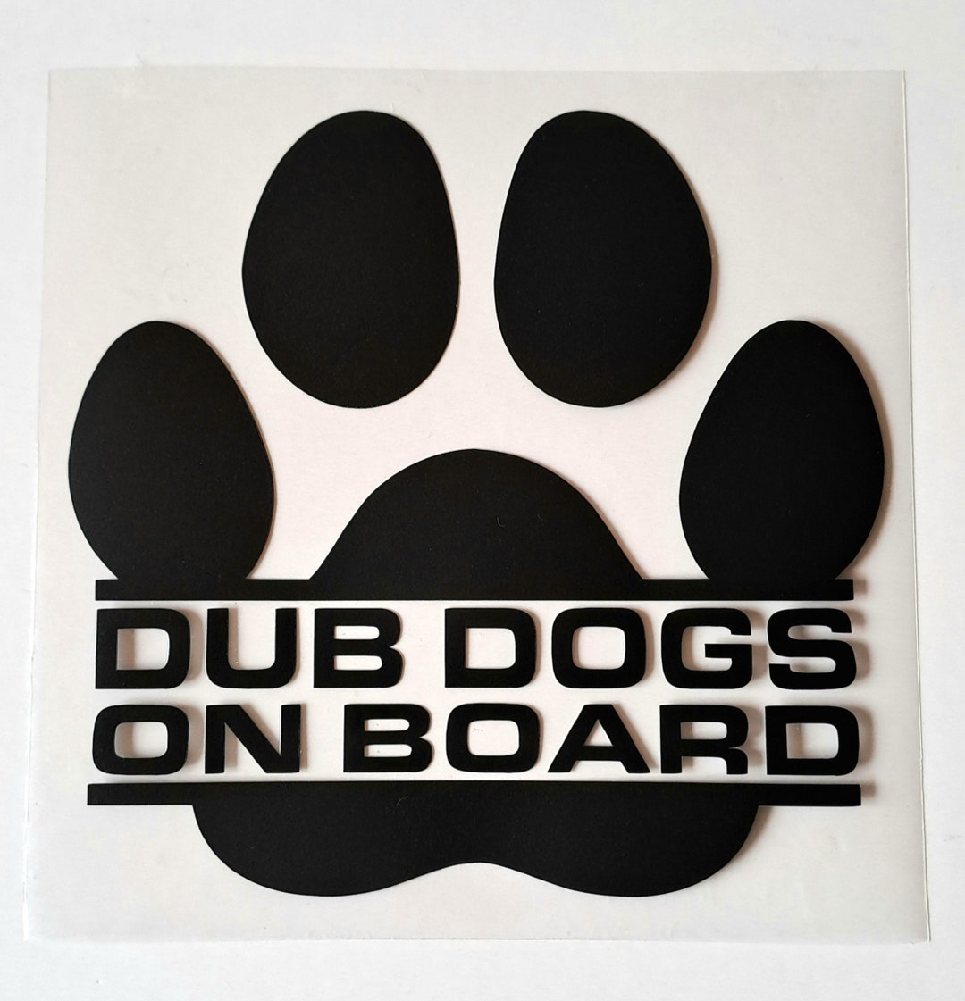 VW Dub. Dub Dogs Decal. Van Sticker. VW Dogs. Dub Dogs on Board. VW ...