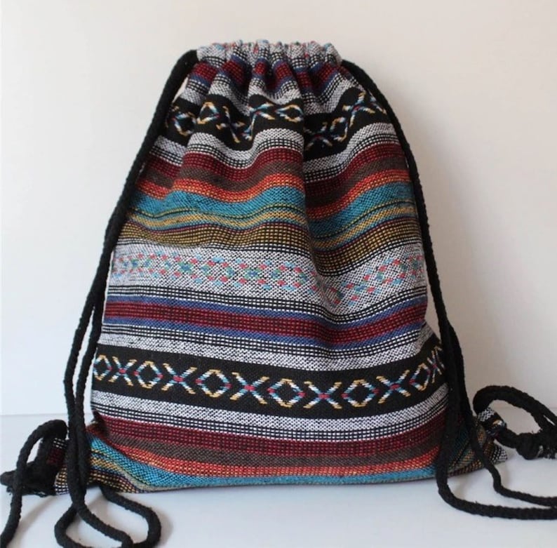 Mayan Drawstring Backpack Utility Bag String Bag canvas Gym Sack-pack Bag Yoga Day Pack Beach Gift for Men /& Women
