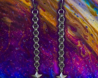 CROSS MY HEART Stainless Steel Puffy Charm Earrings | Tooth and Spell