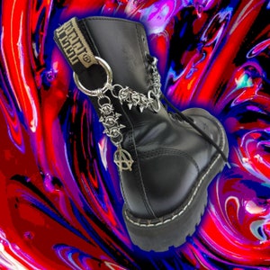 GET BACK Stainless Steel Gothic Punk Anarchy Boot Charms | Tooth and Spell