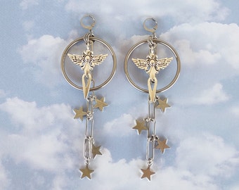 INFINITY Cyberpunk Stainless Steel Earrings | Tooth and Spell