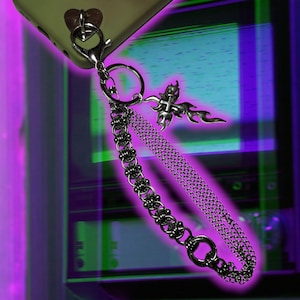 SPITFIRE Gothic Punk Phone Wristlet, Bag Charm, Keychain | Tooth and Spell