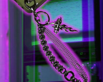 SPITFIRE Gothic Cross Cybercore Phone Wristlet, Bag Charm | Tooth and Spell