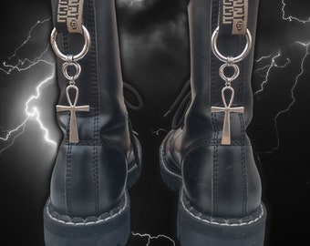 GOTH NIGHT Witchy Y2k Ankh Boot Charms | Tooth and Spell