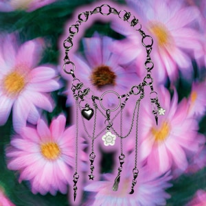 DAISY MOSH Stainless Steel Charm Choker | Fairygrunge, Cybercore, Princesscore Jewelry | Tooth and Spell