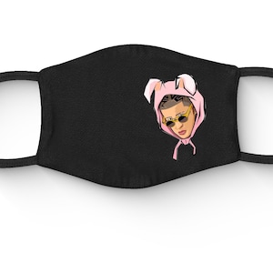 Bad Bunny Face masks | Soft Strings better comfort | Bad Bunny Fans | Bad Bunny YHLQMDLG | Reggeton Fans | Spanish | Latinos