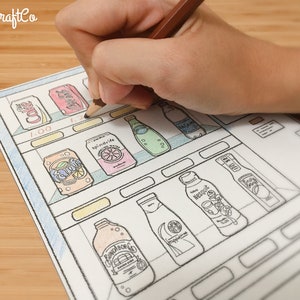 Vending Machine Coloring Page