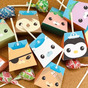 10 Octonauts Lollipop Holder, Perfect Candy Stand for Party, Octonauts characters