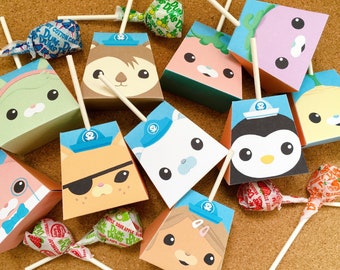 10 Octonauts Lollipop Holder, Perfect Candy Stand for Party, Octonauts characters
